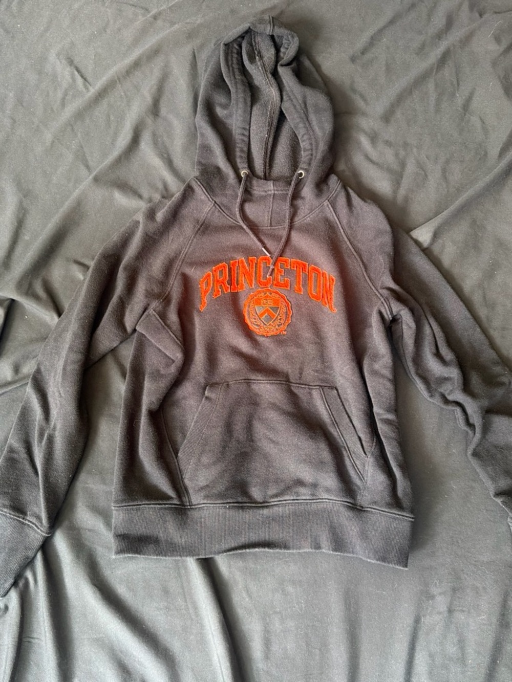 Champion Princeton Pullover Hoodie - Black with Orange Logo